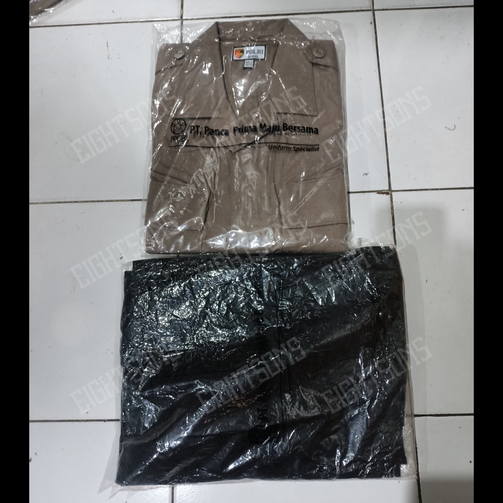 SETELAN BAJU PDL ASLI JATAH POLRI RIPSTOK PDLT A1 SERAGAM DALMAS SATPAM SECURITY BRIMOB SABHARA BAHA