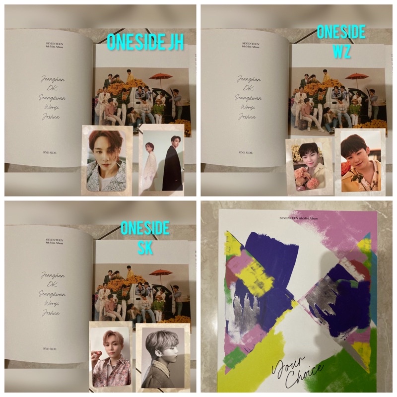 CLEARANCE SALE Your Choice ONE SIDE Seventeen : Jeonghan, DK, Seungkwan, Woozi, Joshua