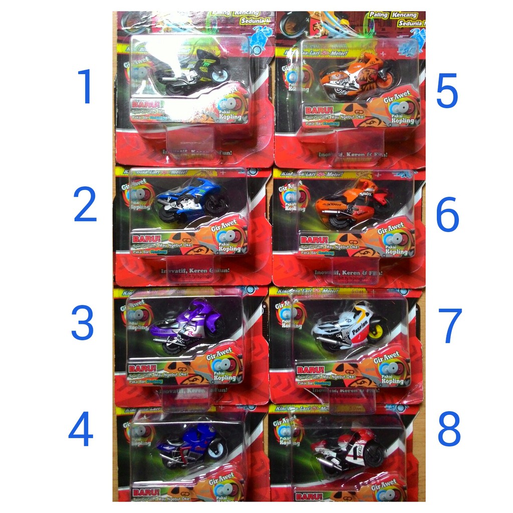 SPIN GO ORIGINAL GEN 5 MODEL BARU MINI STUNT BIKE MAINAN