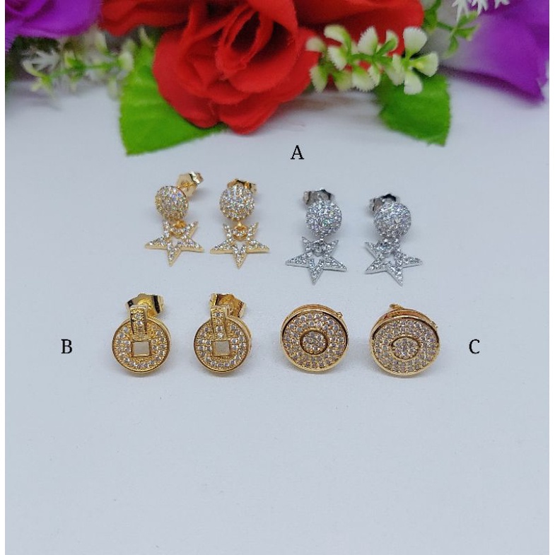 Anting-anting permata A-C