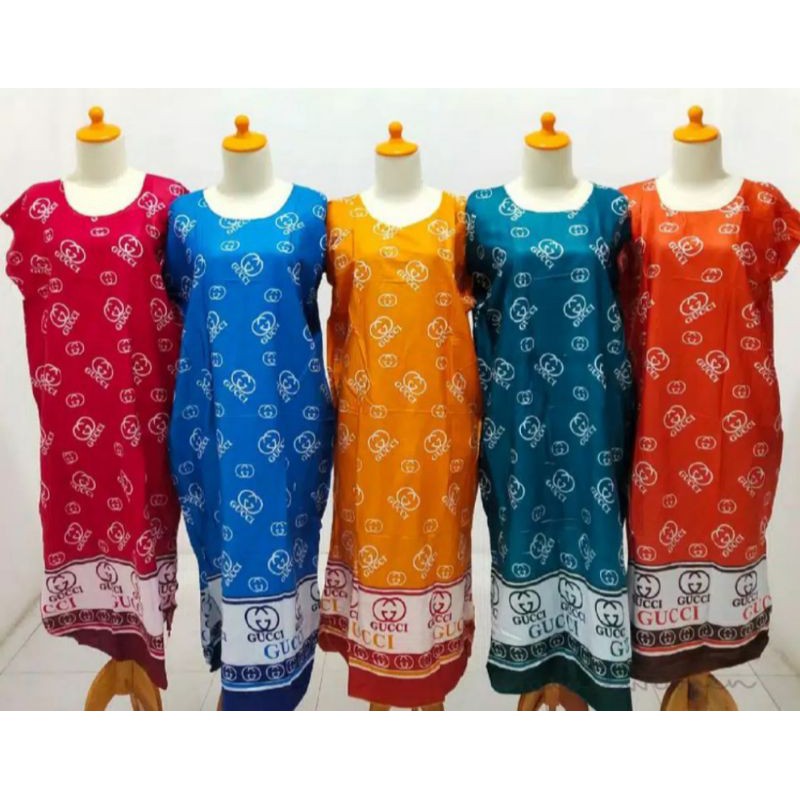 Daster panjang wanita/daster jumbo gucci