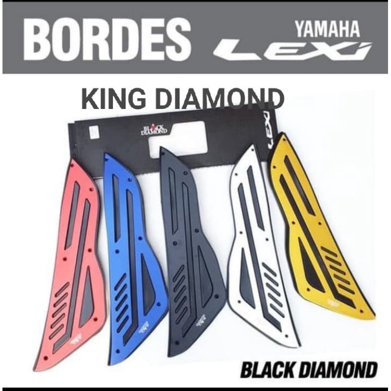 Bordes/ karpet pijakan kaki Yamaha Lexi Black Diamond