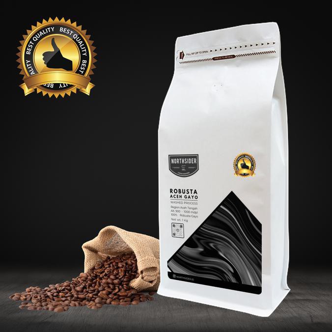 

BIJI KOPI ROBUSTA GAYO WASHED - 1KG NORTHSIDER COFFEE - BIJI KOPI