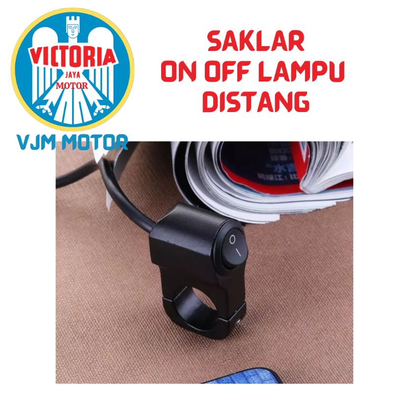 Saklar on of Lampu distang Motor Saklar on off lampu Di stang Motor Universal