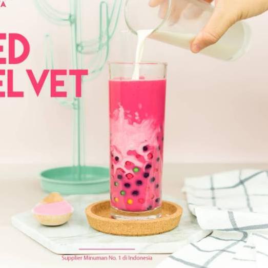 

Flash Sale!! ATR-655 Bubuk Minuman Bubble Drink rasa Red Velvet ORIGINAL Javaland 1kg