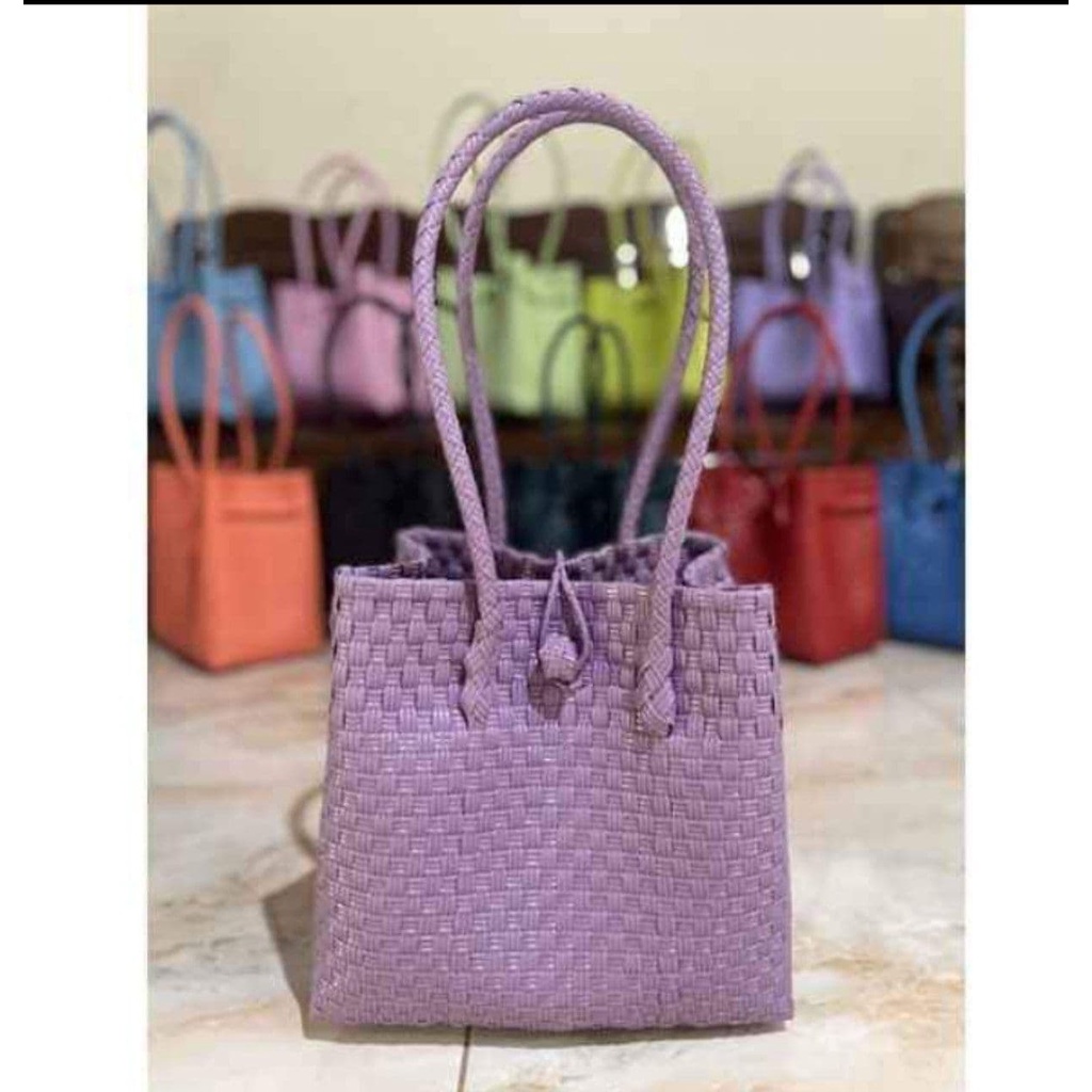 TAS JALI POLOS SIZE SMALL (S) / TAS BELANJA ANYAMAN PLASTIK SINTETIS