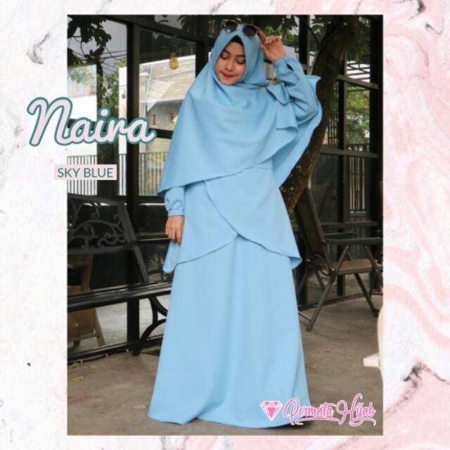 set Gamis remaja simple elegan Wollycrepe