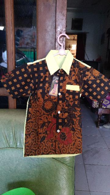 Ruzza Grosir Batik Kemeja Anak Ukuran 0-5 Tahun Hem Random (min 5pcs) Murah