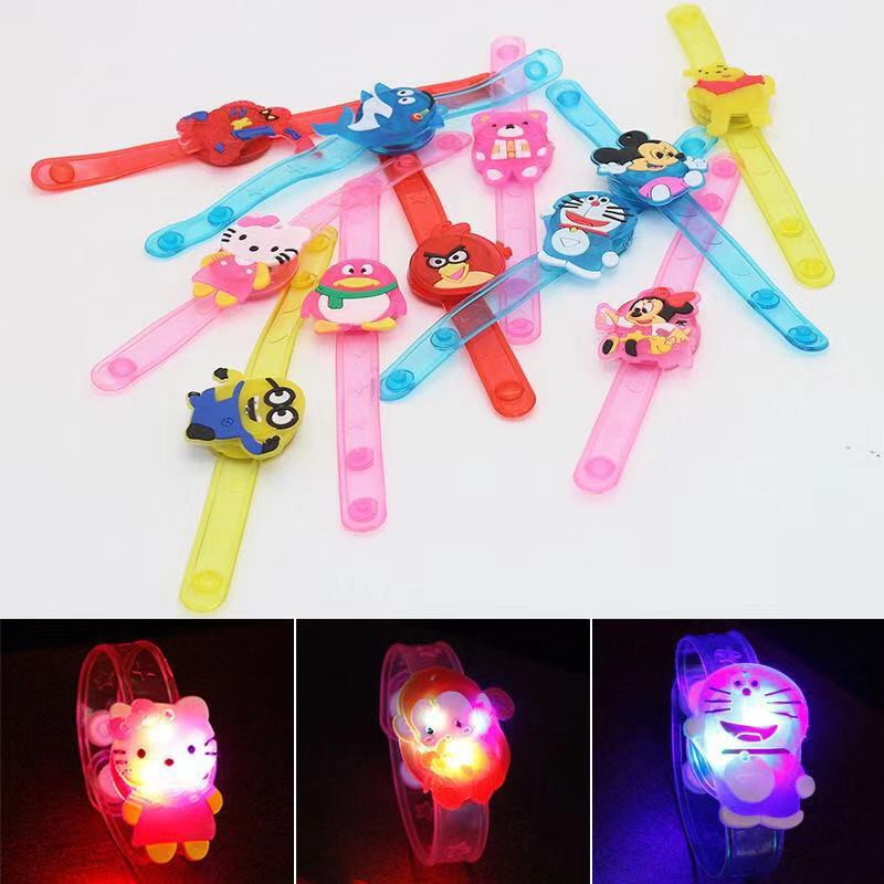 (COD) Gelang tangan anak berbagai macam karakter kartun lucu lampu kerlap kerlip flash LED