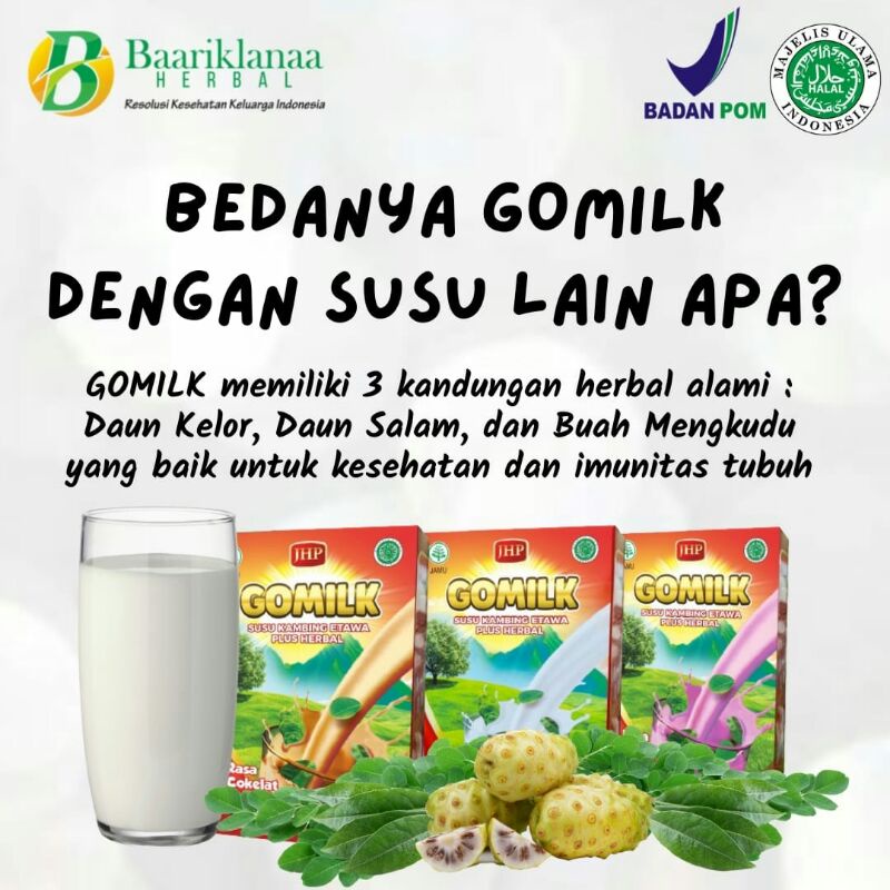 

Gomilk Susu Kambing Etawa Plus Herbal HARGA RESMI DAN TERJAMIN KEASLIAN DAN KEAMANAN