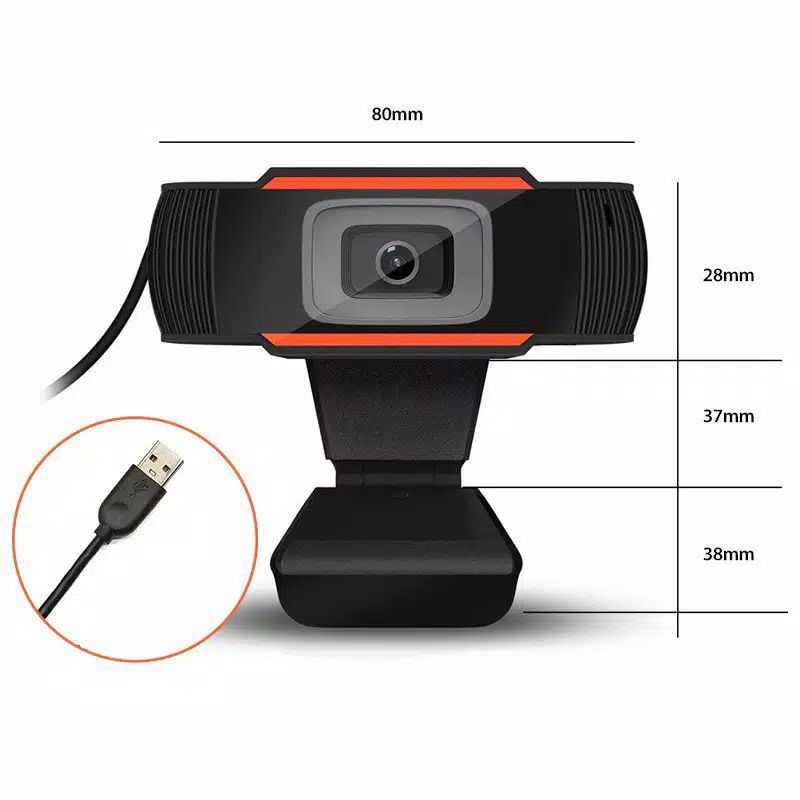 1080P FullHD 720P HD Webcam Desktop Laptop Mic Video Conference 360 Degree 480P Q360 White Web cam Grab Medan