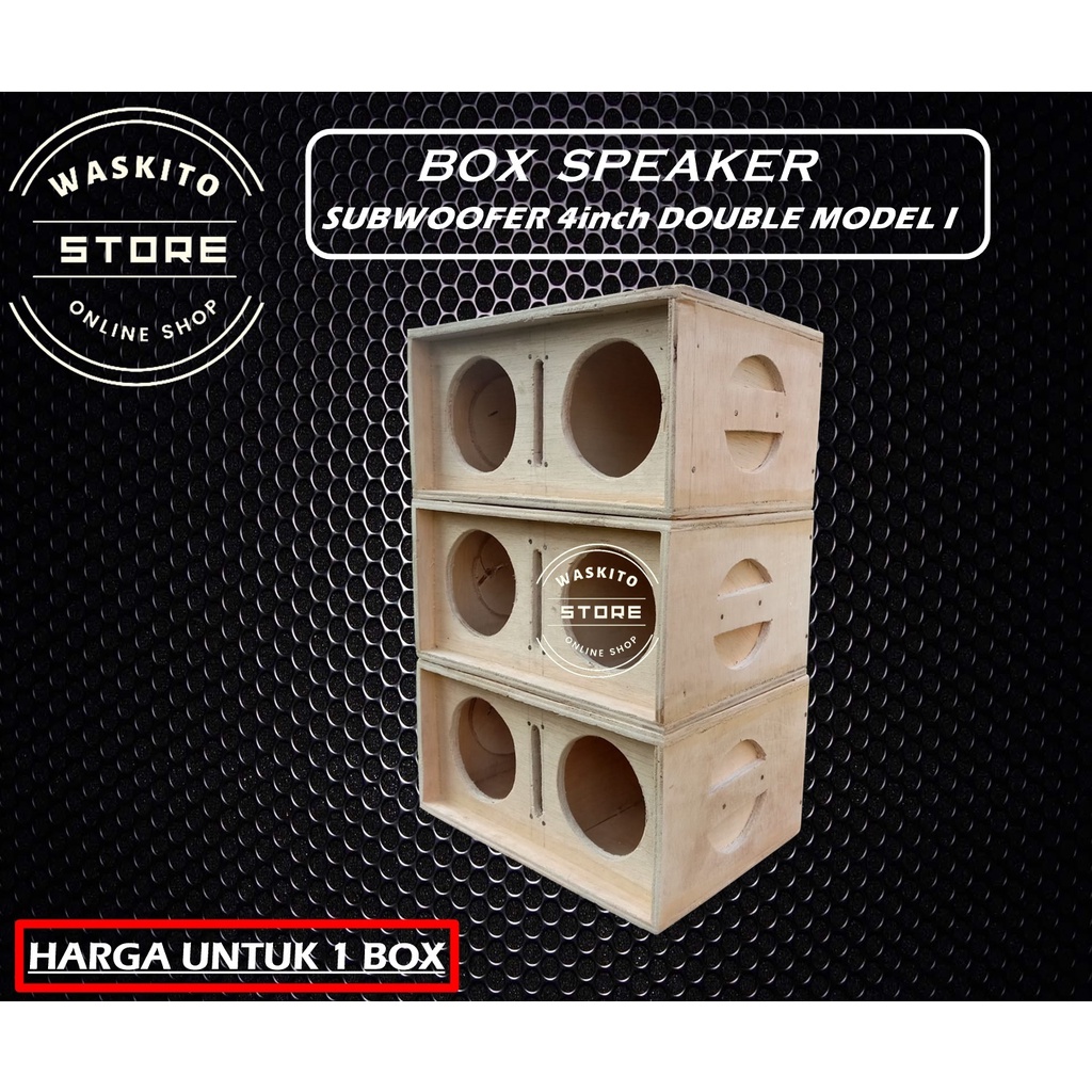 Box Speaker 4 inch Subwoofer Double
