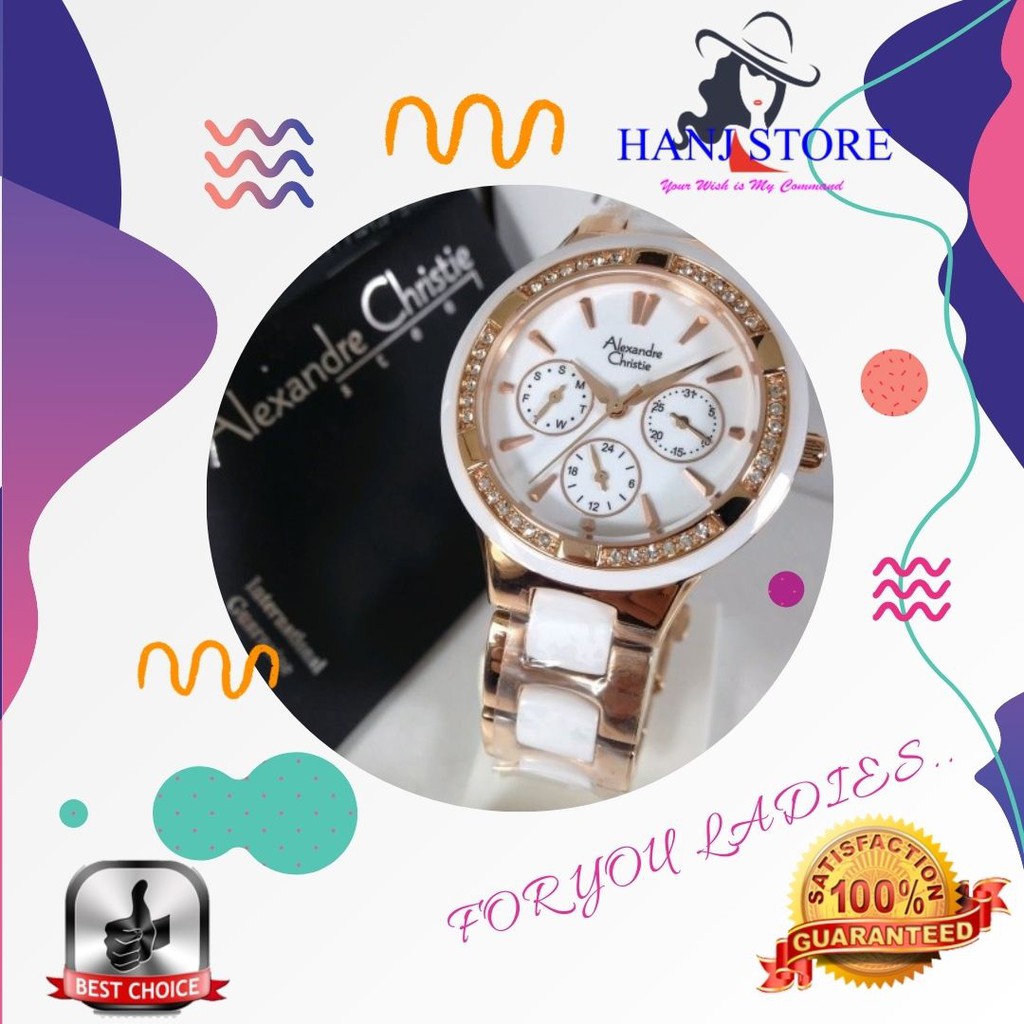 Alexandre Christie Jam Tangan Wanita Alexandre Christie 2299 Original