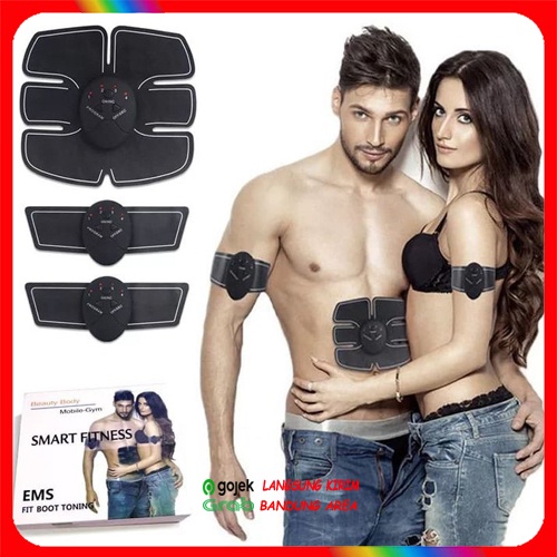 Alat Olahraga Fitnes Pengecil Pembentuk Otot Perut Sixpack Tanpa Diet Six Pack Stimulator Perut