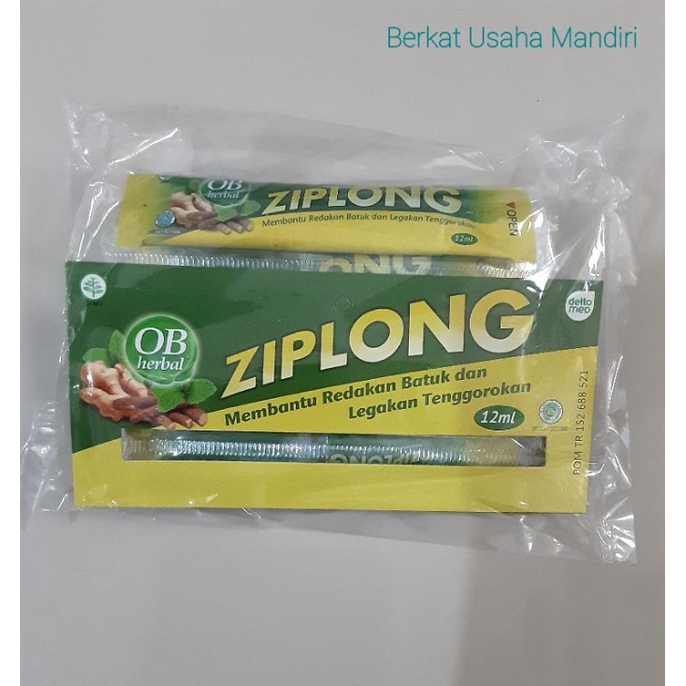 Obat Batuk Herbal Ob Ziplong 12ml isi 10 sachet Terlaris termurah &amp; Garansi 100% Ori