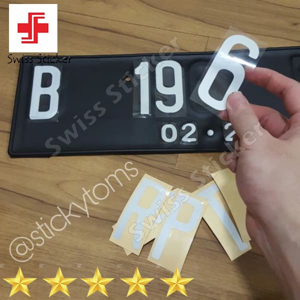 Terlaris Stiker Untuk Merapihkan Plat Nomor Mobil Keren