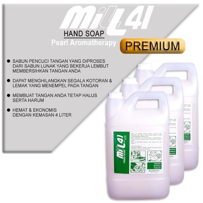 MILL 41 HANDSOAP / SABUN CUCI TANGAN MUTIARA 4000ML