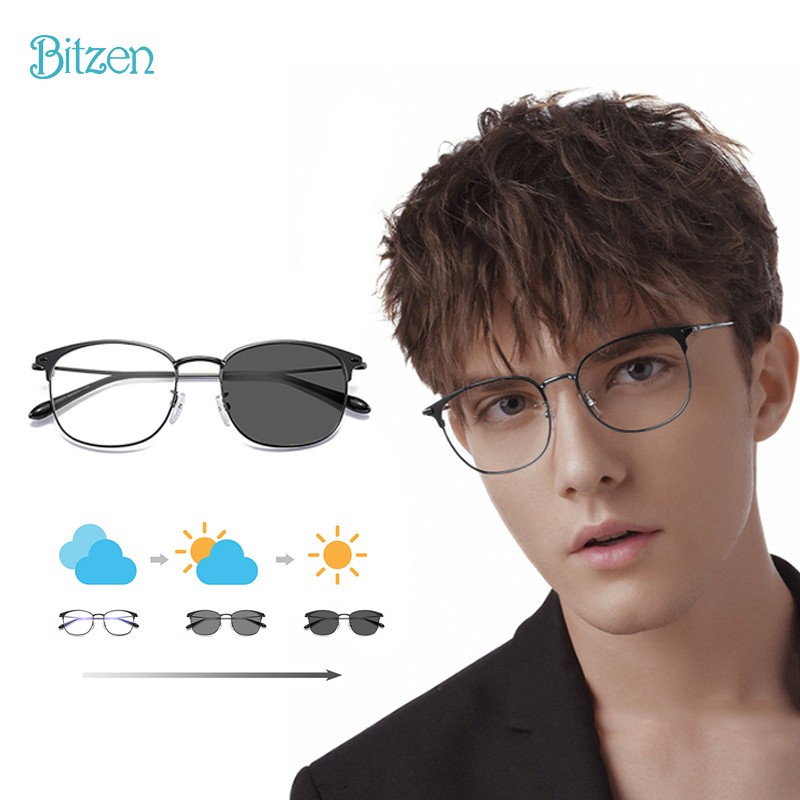 COD Frame Kacamata Anti Radiasi Photocromic Fotocromik Pria Wanita