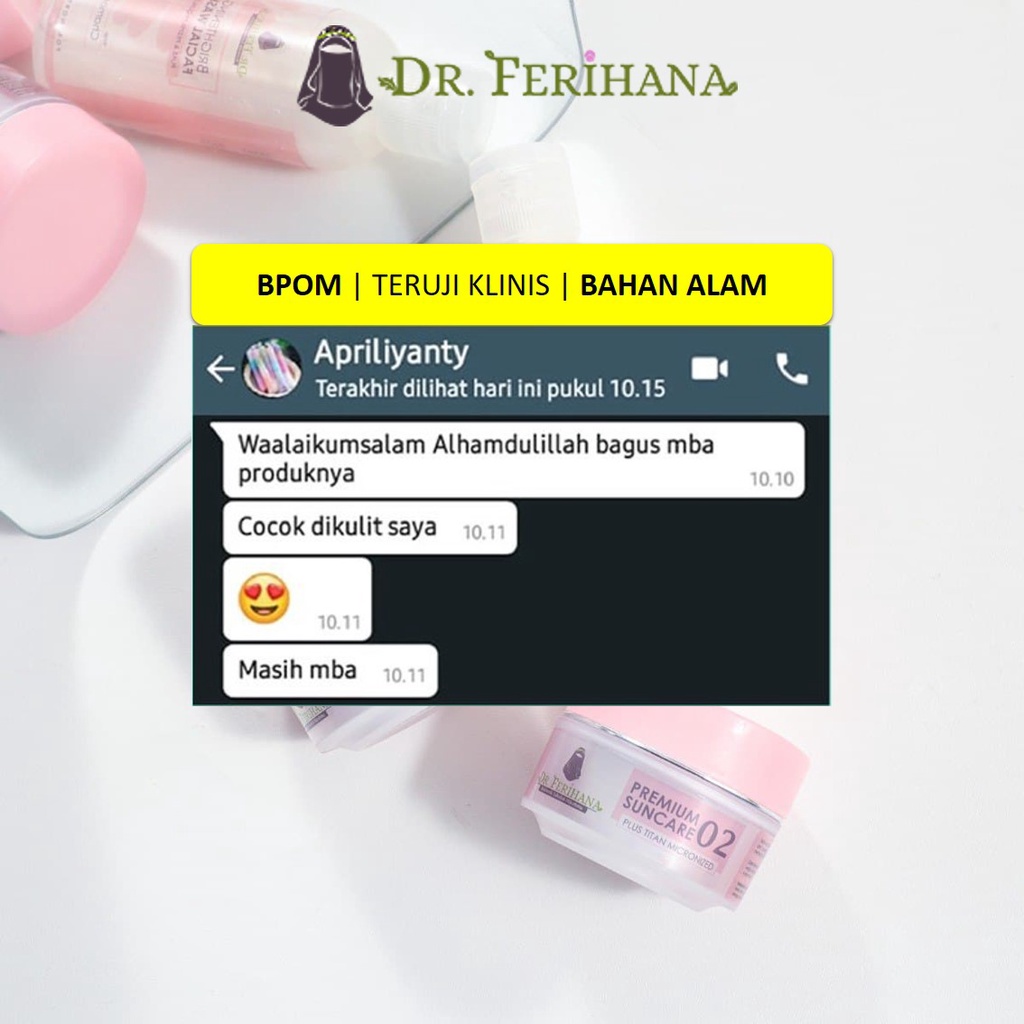 PEMBERSIH WAJAH - FACIAL WASH BRIGHTENING DR. FERIHANA KOSMETIK