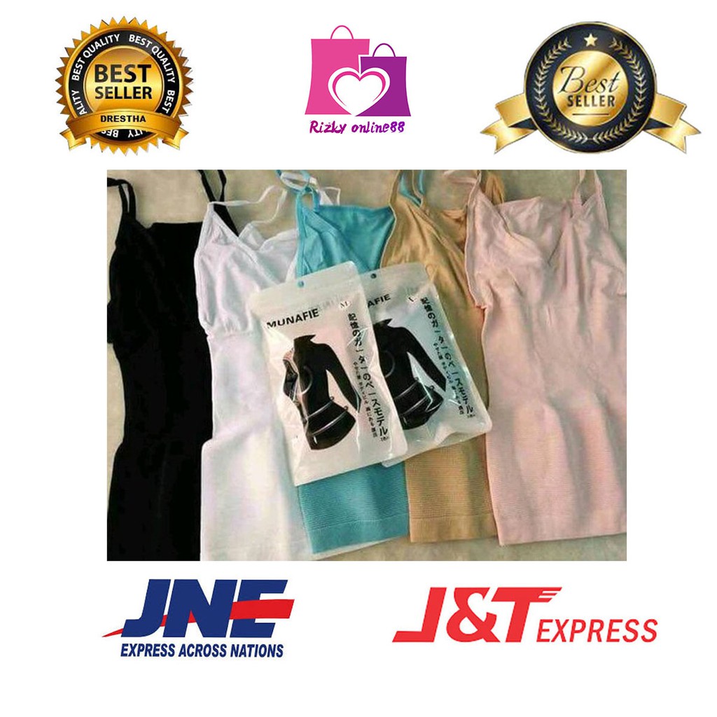 Rizkyonline88 atasan baju munafie korset original slimming cloth import murah GM01 munafie