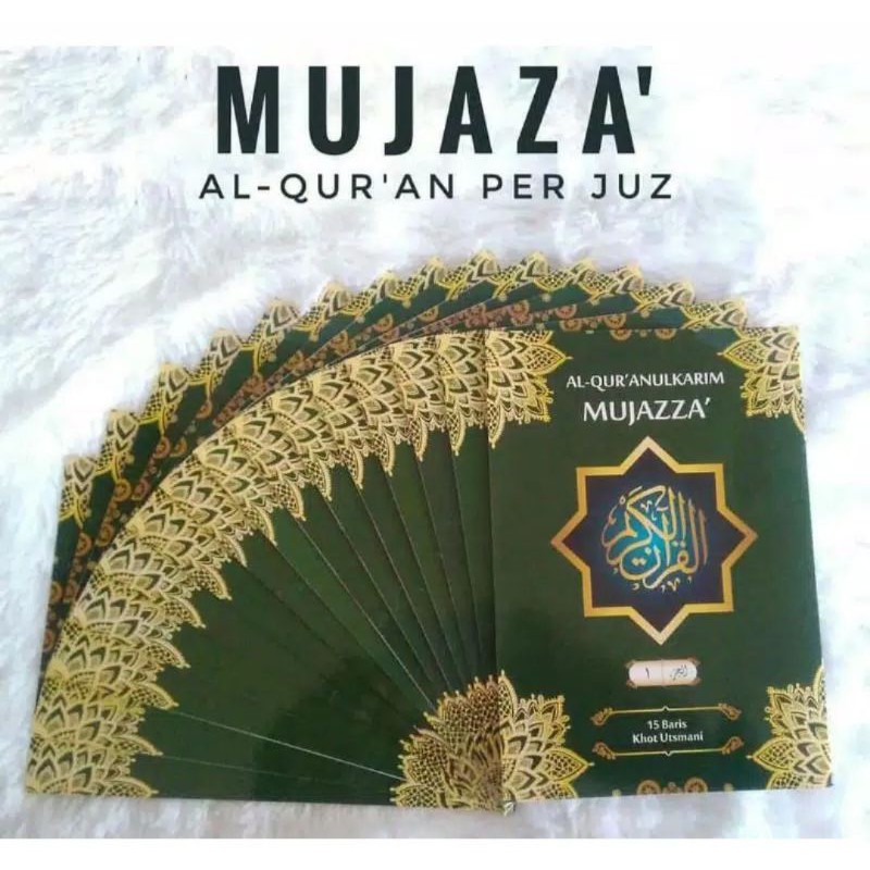 AL QURAN MUJAZZA PER JUZ A4 BESAR TERLARIS BOX DAN KALEP