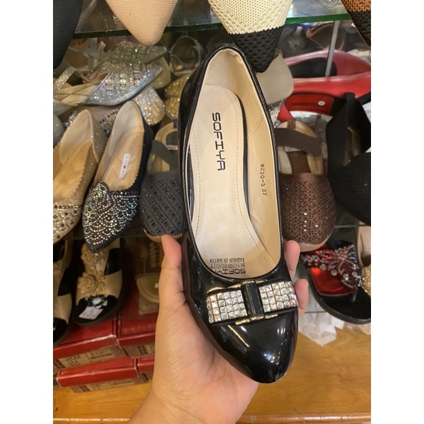 PANSUS WANITA SEPATU KERJA WANITA HITAM