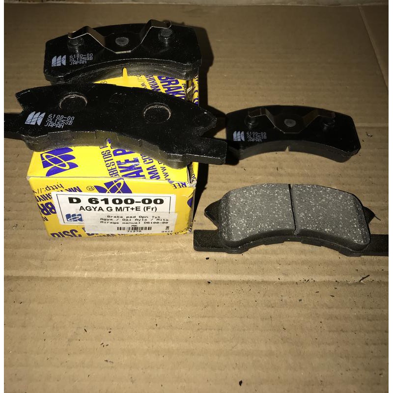 Kampas rem / Brake pad Daihatsu Ayla dpn D 6100-00 MK -71378-