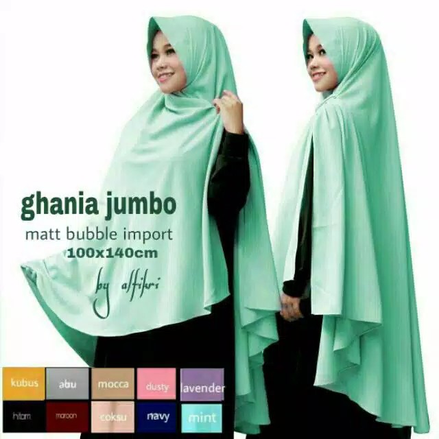 Kerudung khimar syari jumbo hania original