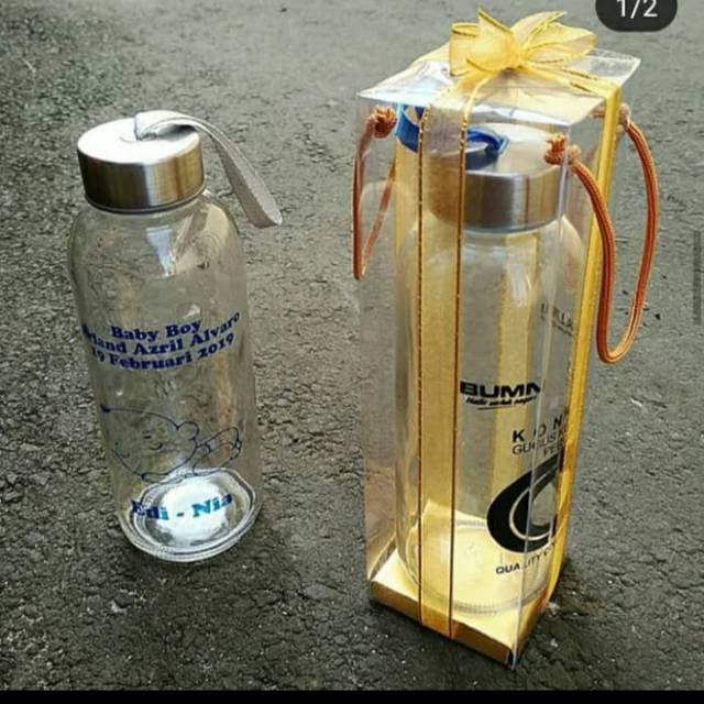 Souvenir pernikahan tumbler botol custome