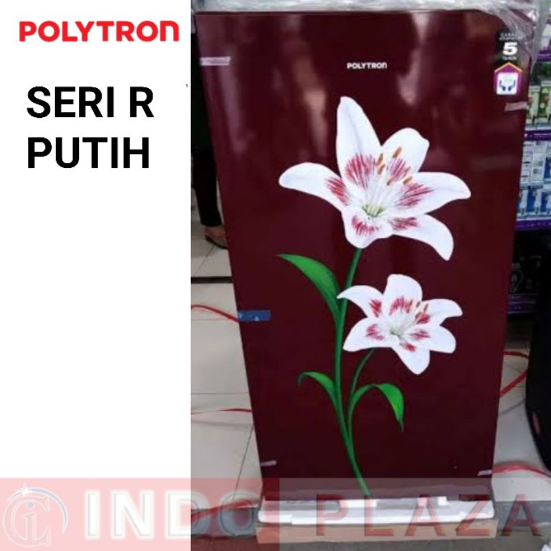 KULKAS POLYTRON 1 Pintu PRB-157 / 177 / 187 NEW 2022 BUNGA TIMBUL