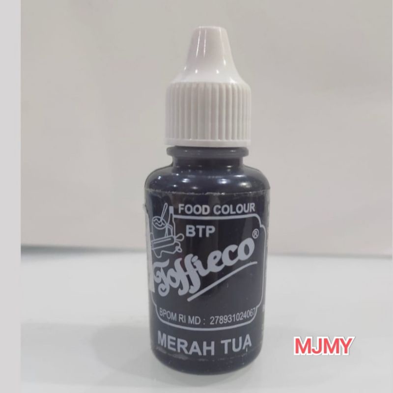 

Toffieco PEWARNA MERAH TUA tofieco tofiko 30 ml cc gr gram makanan kue warna tofieko red