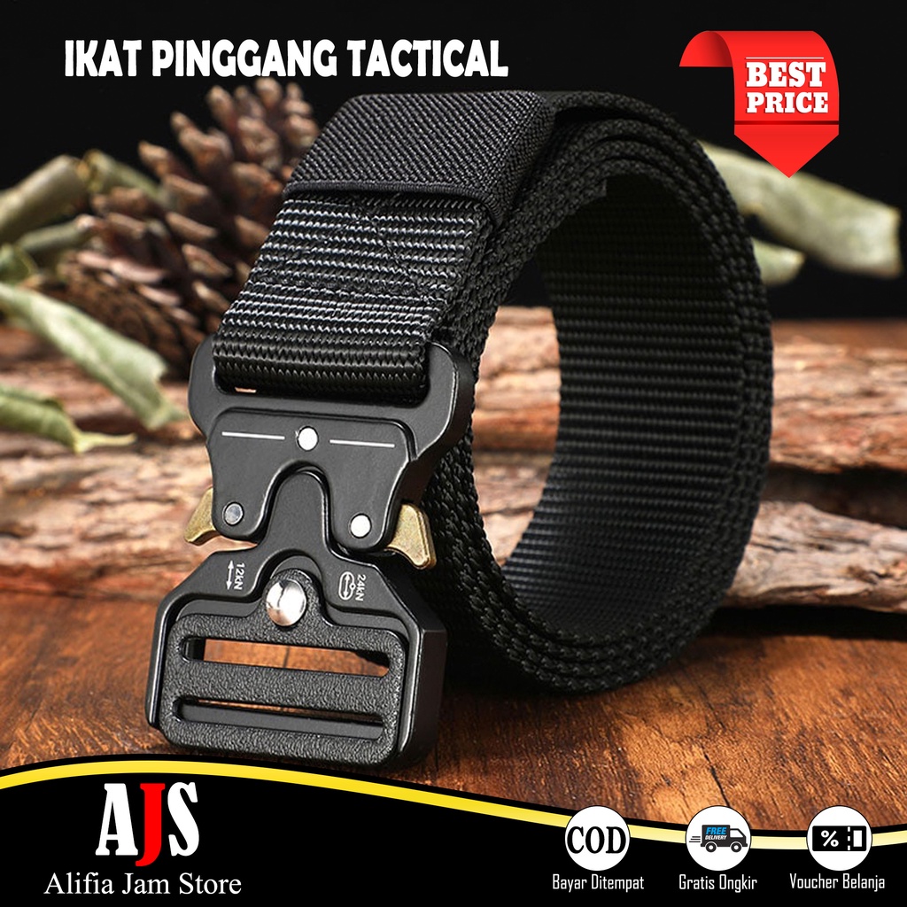 IKAT PINGGANG | SABUK TACTICAL MEN BELT CANVAS MILITARY PANJANG 125cm