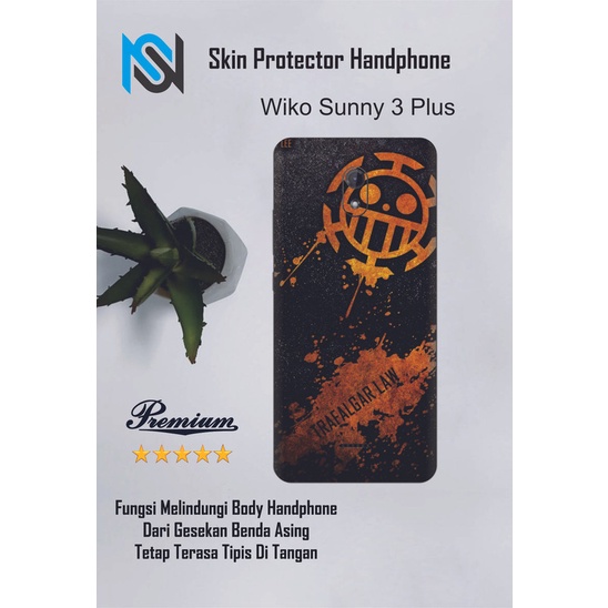 2pcs Garskin HP Wiko Sunny 3 plus Motif yt - Custom motif via chat