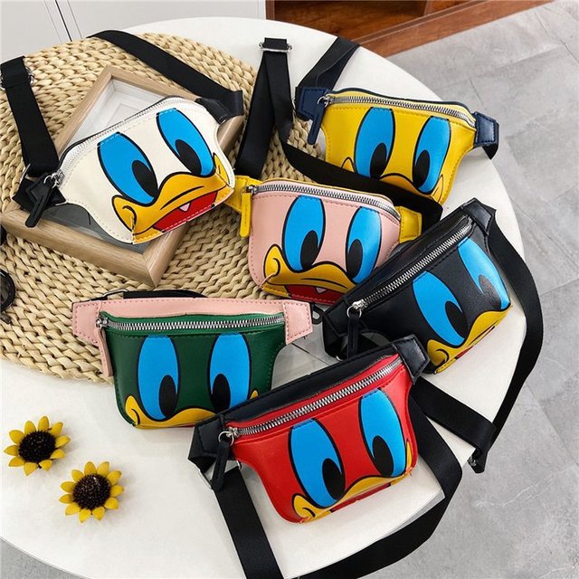 Khatinstore Tas Anak Perempuan Laki-laki / Tas Selempang Anak / Sekolah / Waistbag / Kids / Motif Donal Bebek /  Perempuan / Lucu / Terbaru Import - 271