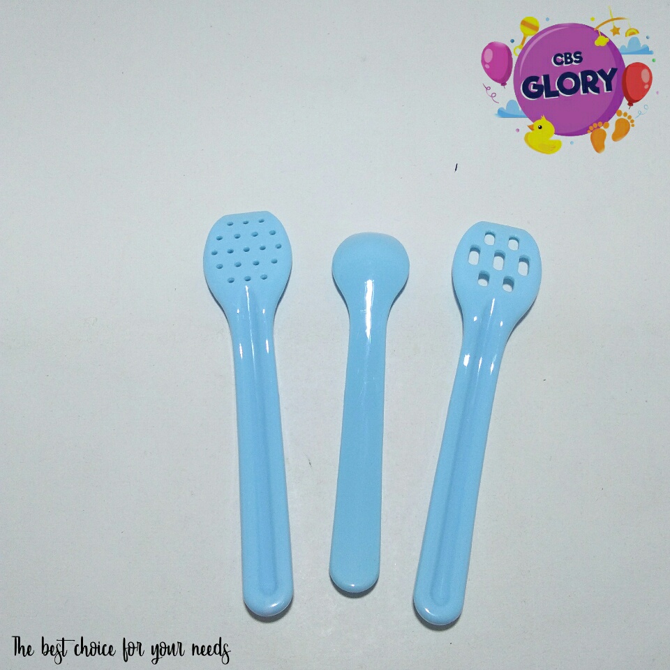 Food Maker Spoon Set Lusty Bunny/Sendok Set Penghancur Makanan/sendok Makan Bayi Silicone