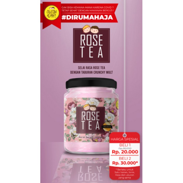 

Buy 1 Get 1 - Selai Rose Tea 200Gr - OlesinAjah - Homemade