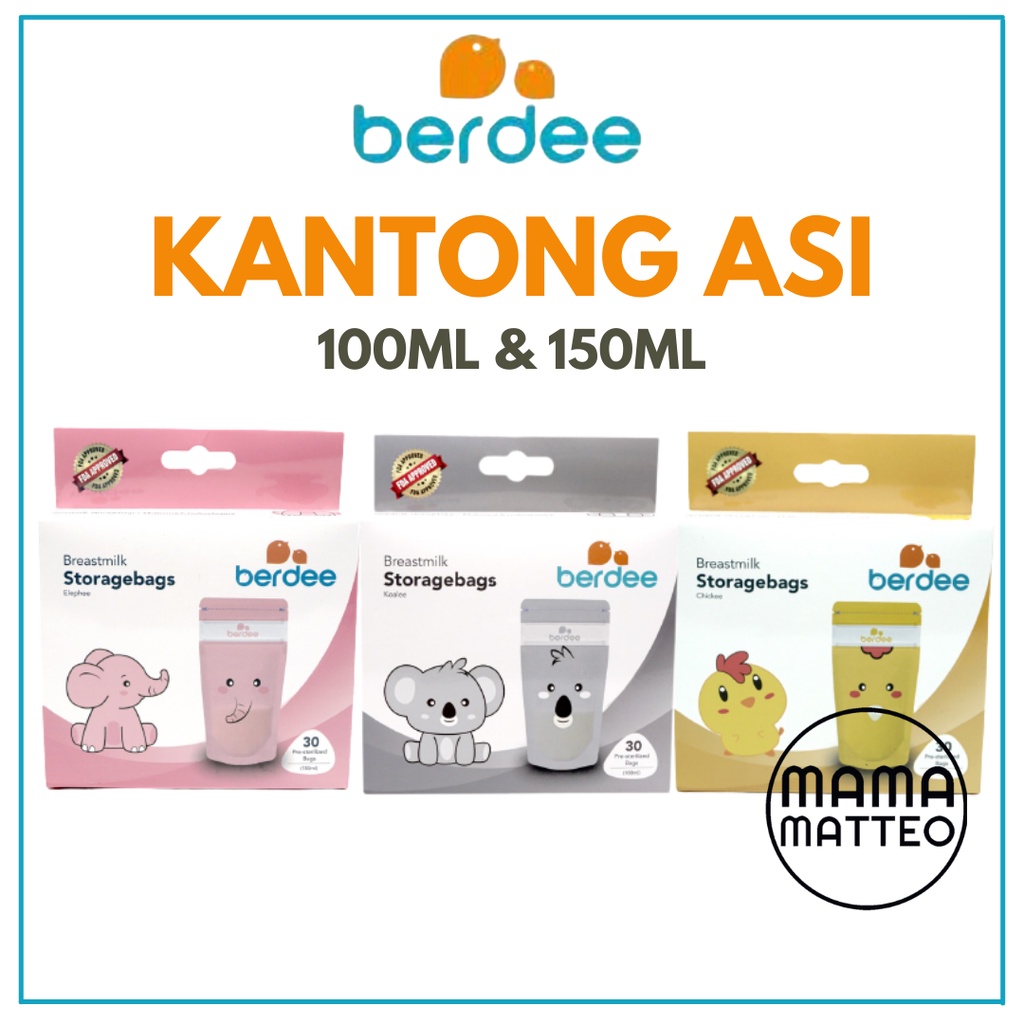 BERDEE KANTONG ASI THERMAL SENSOR 100ML 150ML / BREASTMILK STORAGE BAG / Wadah ASI / Penampung Susu ASI BANDUNG