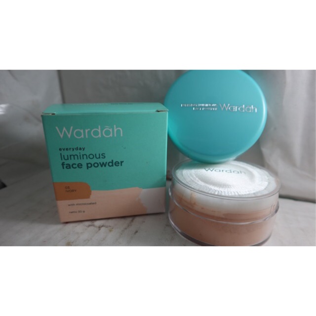 everyday luminous face powder wardah // BEDAK TABUR WARDAH / wardah loose powder everyday