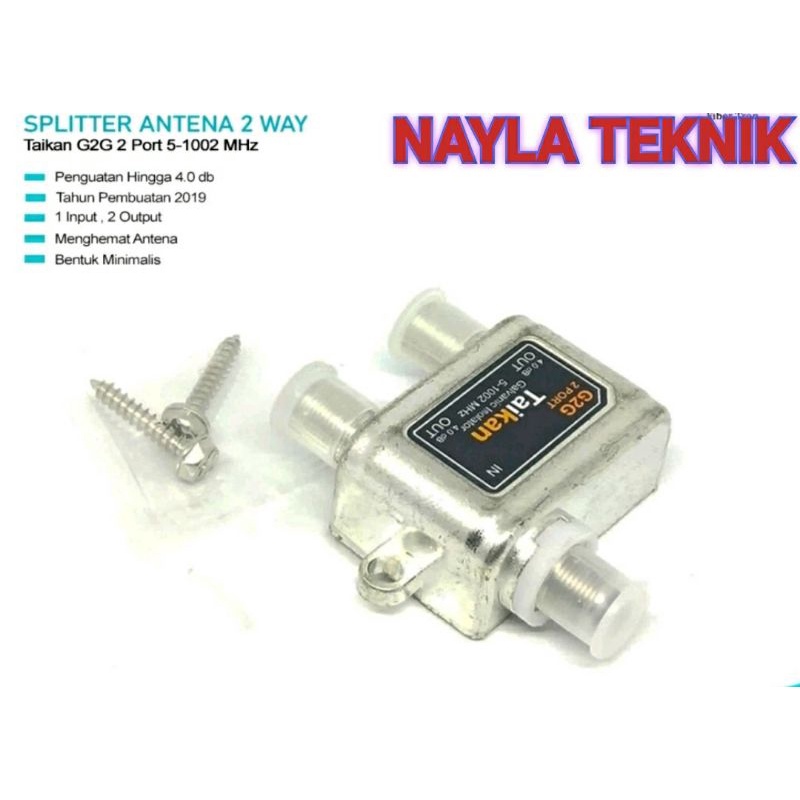 SPLITER ANTENA TV  2 WAY NEW