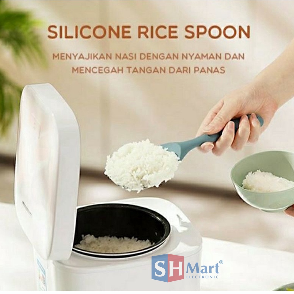 CENTONG NASI PLASTIK SILIKON ANTI PANAS SKW003 KITCHEN UTENSIL SAMONO