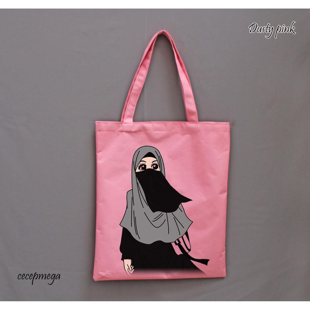 Jual tote bag / totebag barbie desgin DSN003 Diskon