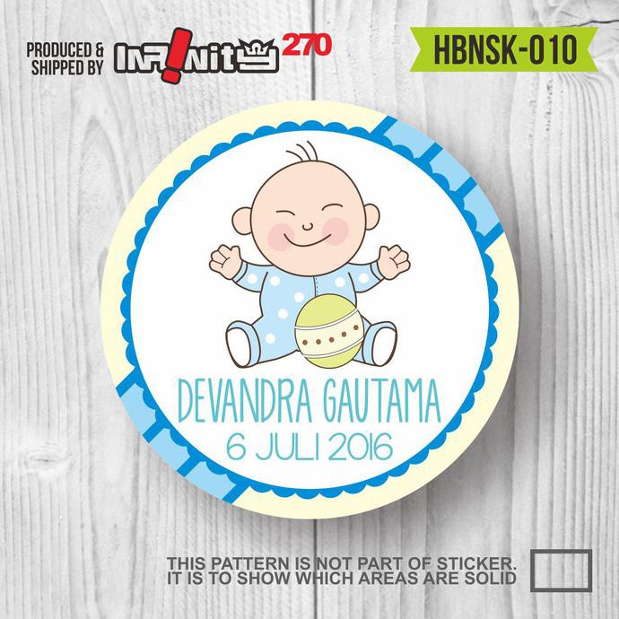 

Sticker Label Souvenirs Hampers Ulang Tahun Aqiqah Man Yue Hbnsk-010 Promo Hari Ini
