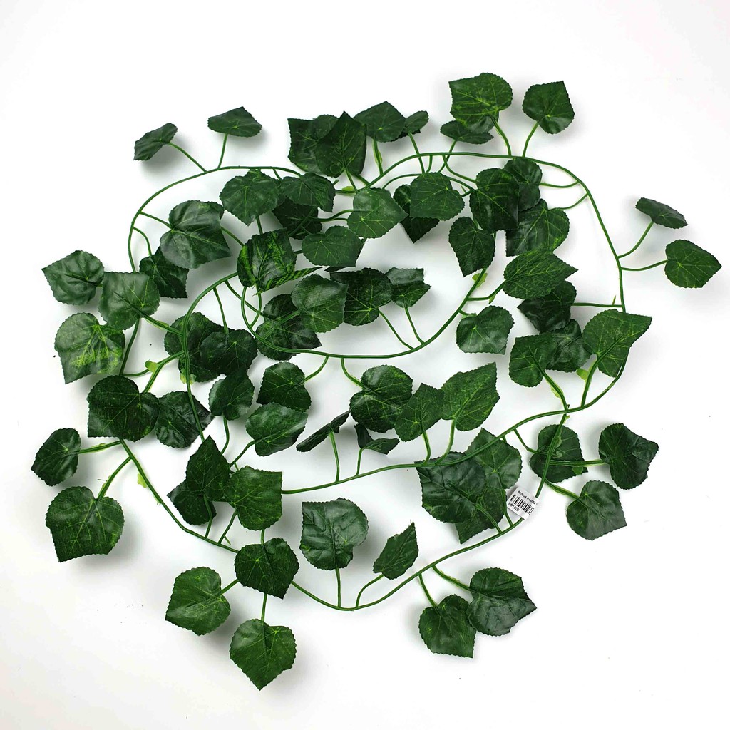 Daun Anggur Plastik 200 cm, Daun HijauTua/ Daun Palsu/ Daun Rambat/ Daun Artifisial