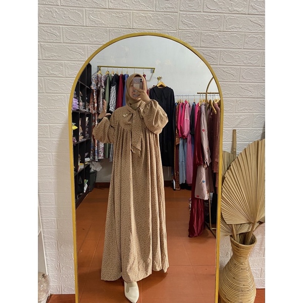 GAMIS CRINKLE BALON CRINKLE MOTIF TIMBUL