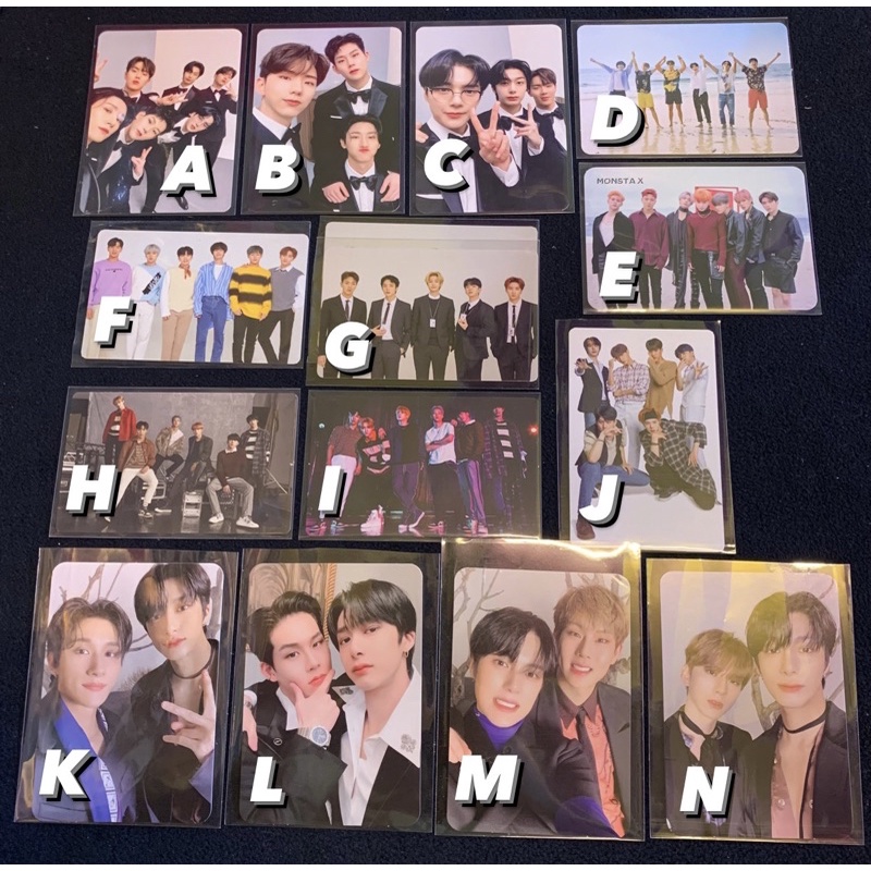 Ready Stock - Monsta X Official Photocard Group / Unit Shownu Minhyuk Wonho Kihyun Hyungwon Jooheon 