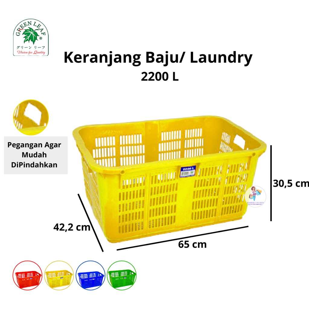 Keranjang Industri / Keranjang Baju Box Container 2200 L Green Leaf