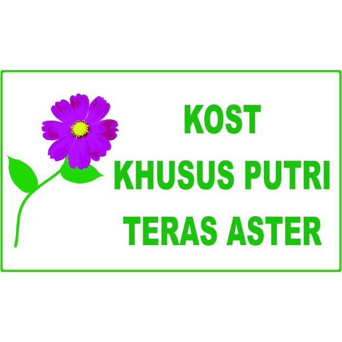 

Sign Board Acrylic Papan Nama Custom Papan nama Kost