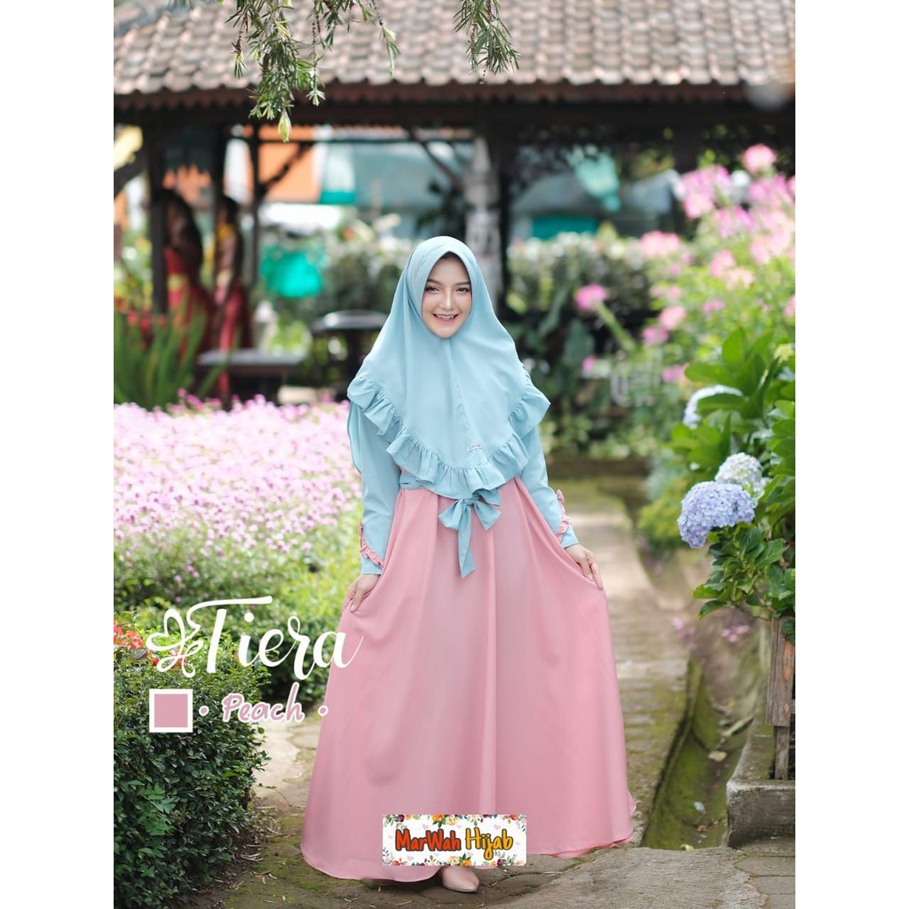 TIERA DRESS SET KHIMAR BY SISTER HIJAB GAMIS REMAJA,PREMIUM BRANDED SYARI |