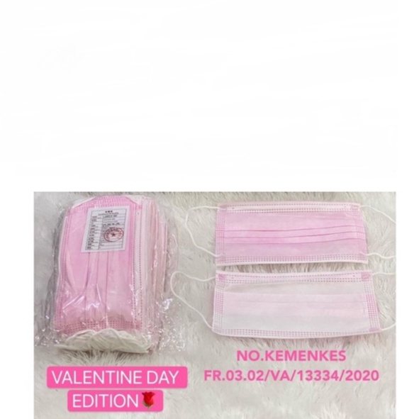 Masker 3ply Earloop SACHET EMBOSS Onecare Hygienic Isi 50pc Kemenkes