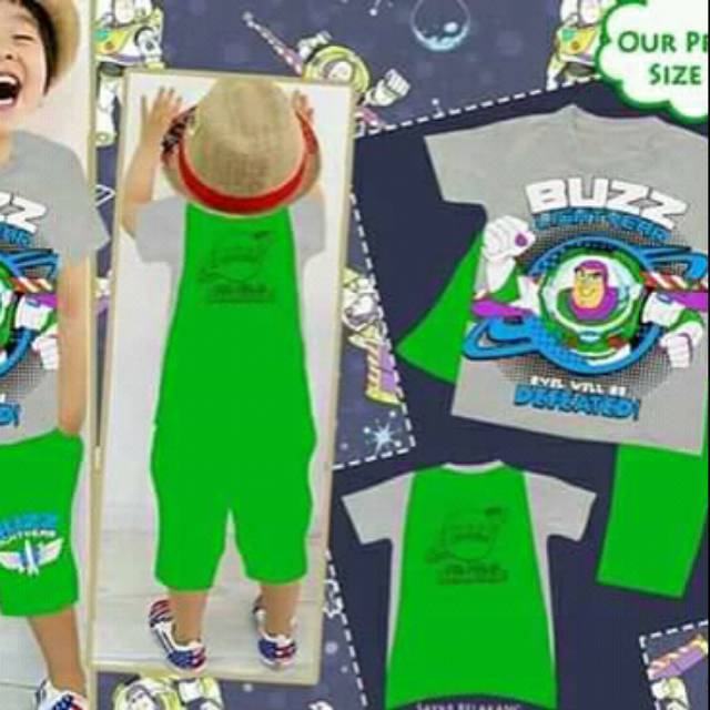 Baju anak laki laki Buzz bersayap